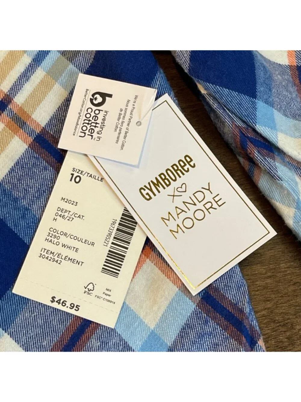 Gymboree Plaid Twill Shirt Dress Girls Size 10 Mandy Moore Collab 100% Cotton